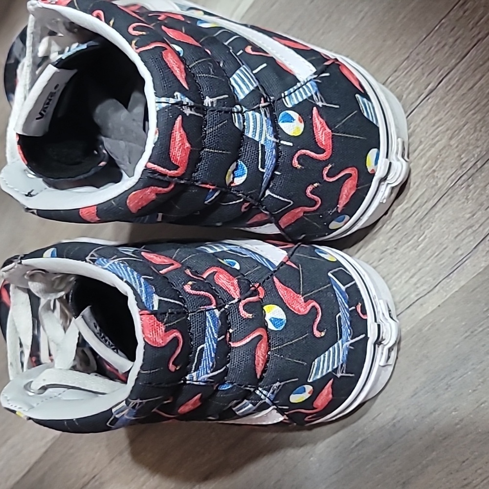 Vans Sk8-HI Flamingo Canvas High Top Sneakers Size 12M/11W RARE - Picture 3 of 8